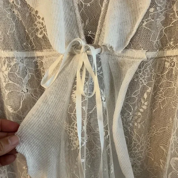 For Love And Lemons Stardust Mini Dress - White Floral Lace - Picture 5 of 14